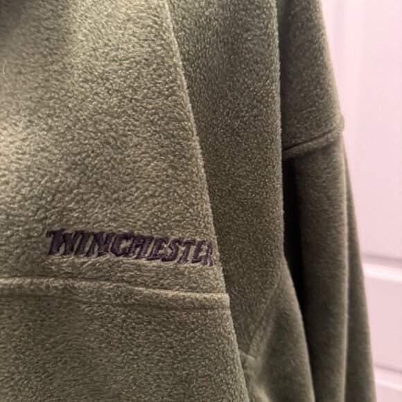 Winchester Men's Fleece Full Zip Jacket, Size XL, Green - Picture 3 of 5